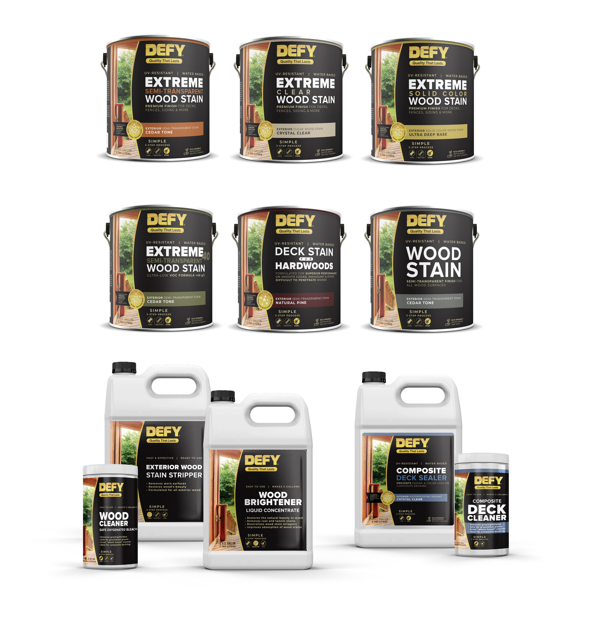 Defy Stain New Product Labels